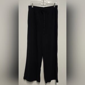 Victoria's Secret Black Women's Wide-Leg Drawstring Pants Large